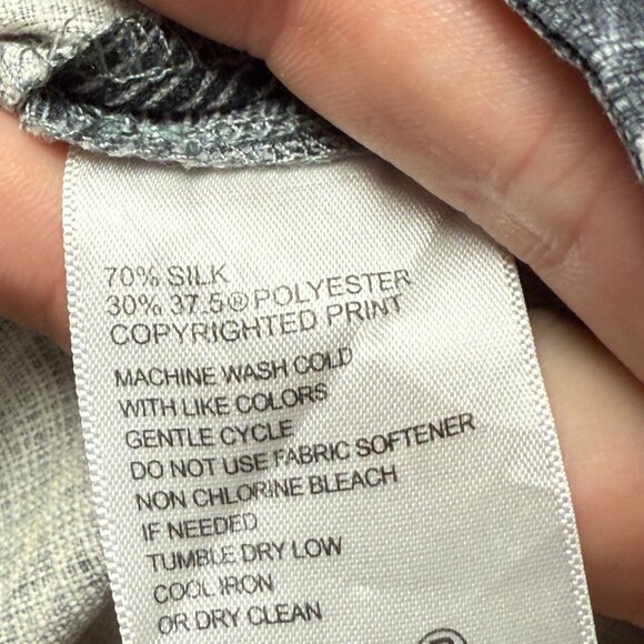 Tommy Bahama 3XL Silk Polyester Short Sleeve Floral Gray Vacation Mens Beach - Picture 11 of 16